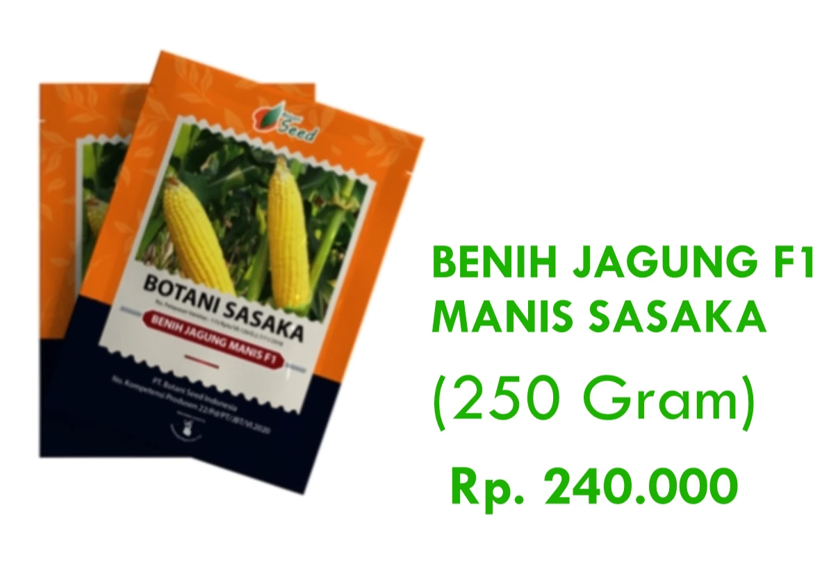 Benih Jagung F1 Manis Sasaka 250gr